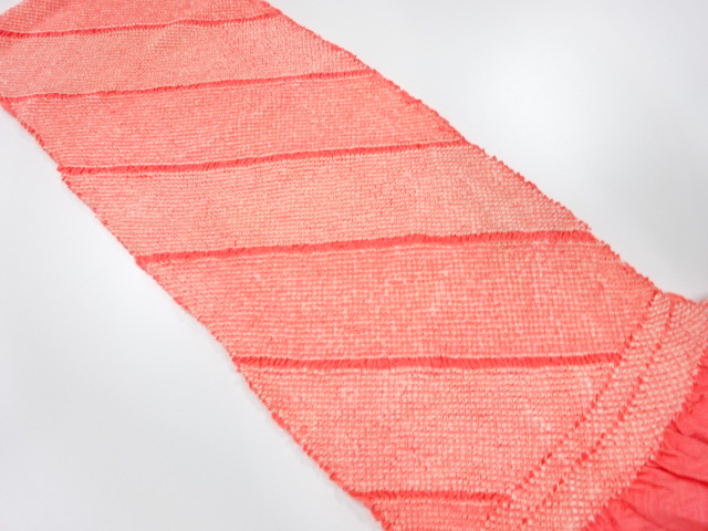 正絹　振袖用　絞り　帯揚げ